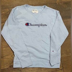 Baby blue champion crewneck